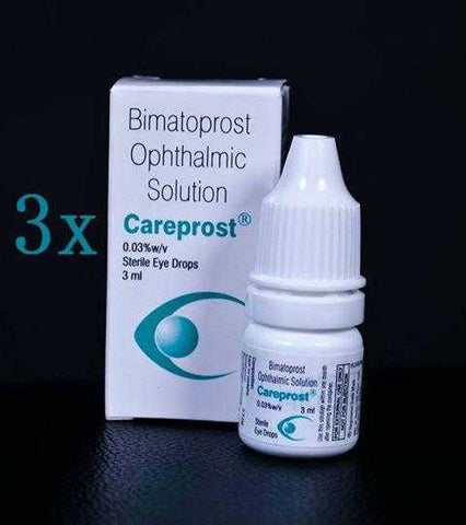 Careprost eyelash growth serum x 3 x 3ml - Max growth